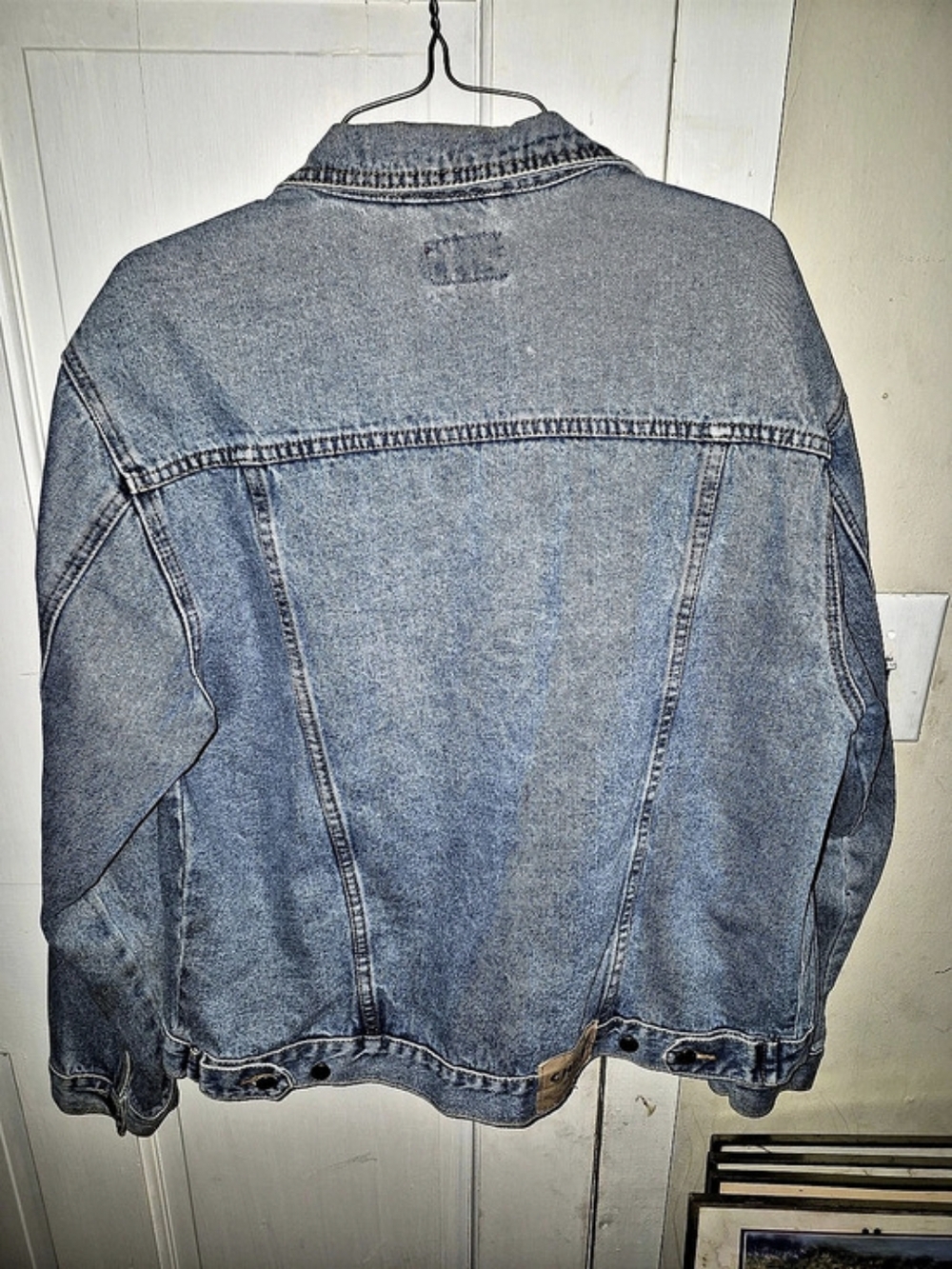 Chaps Denim Jean Jacket Size Medium Blue